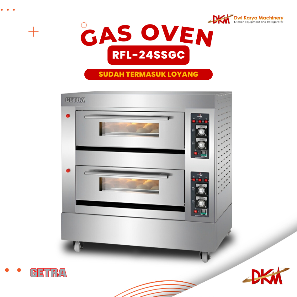 Gas Baking Oven Getra RFL-24SSGC/Oven Gas RFL 24SSGC Getra/Oven Gas Roti Analog/ Oven Bakery