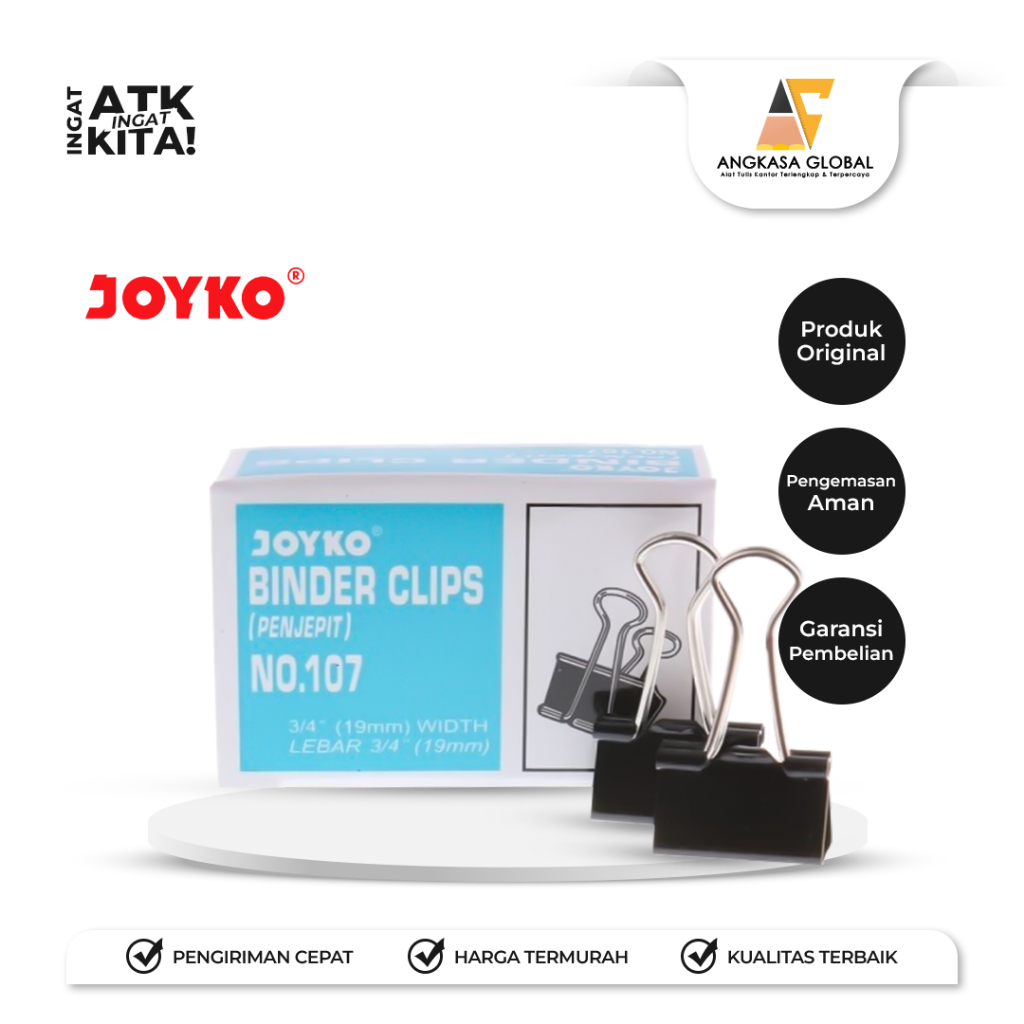 

JOYKO BINDER CLIP NO.107 (1DUS)