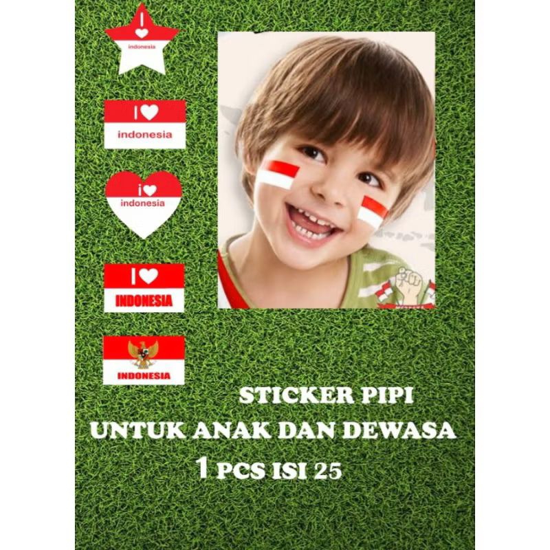 

Stiker Bendera Merah Putih Buat Anak/Dewasa Murah