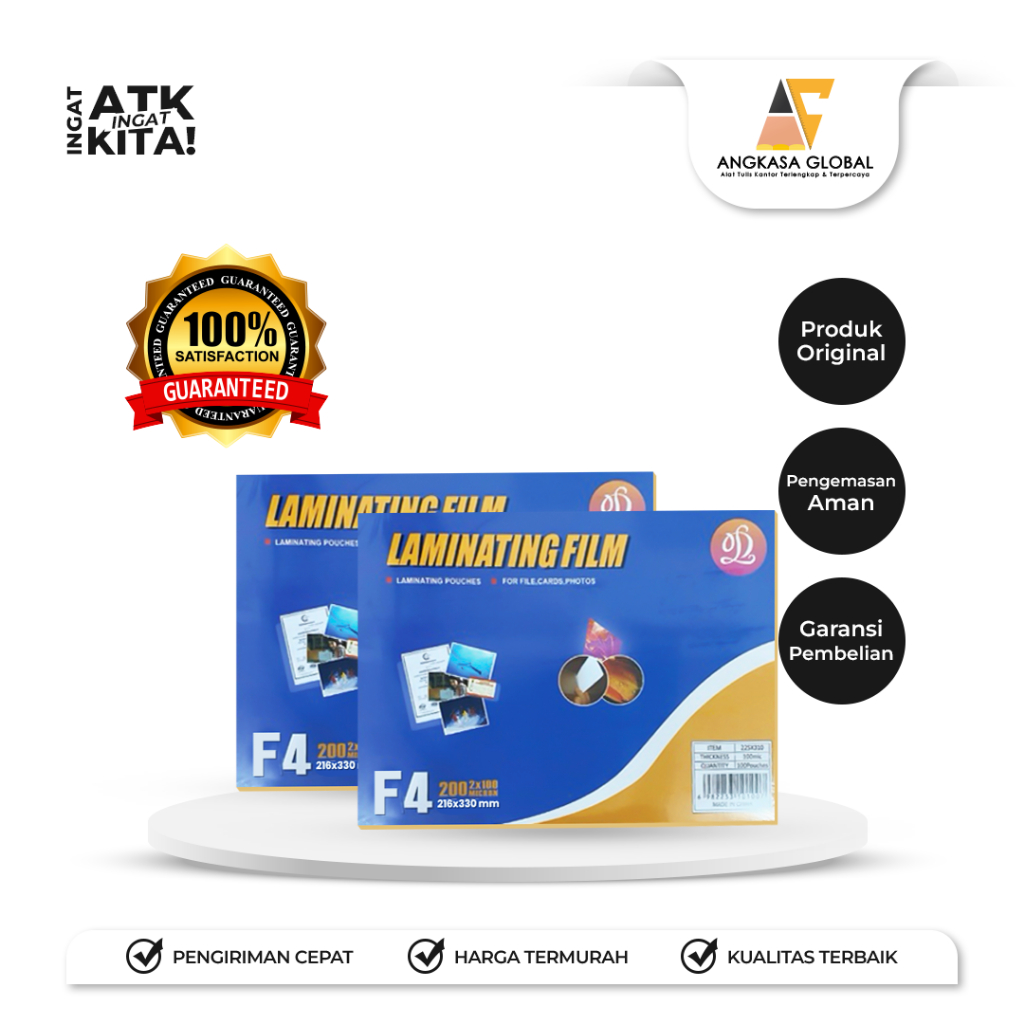 

DL PLASTIK LAMINATING F4 (1PACK)