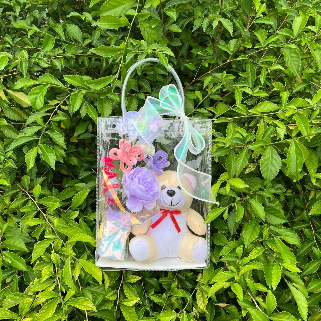Buket Boneka Wisuda Tas Boneka Bunga Palsu Premium Ukuran Besar dan Sedang