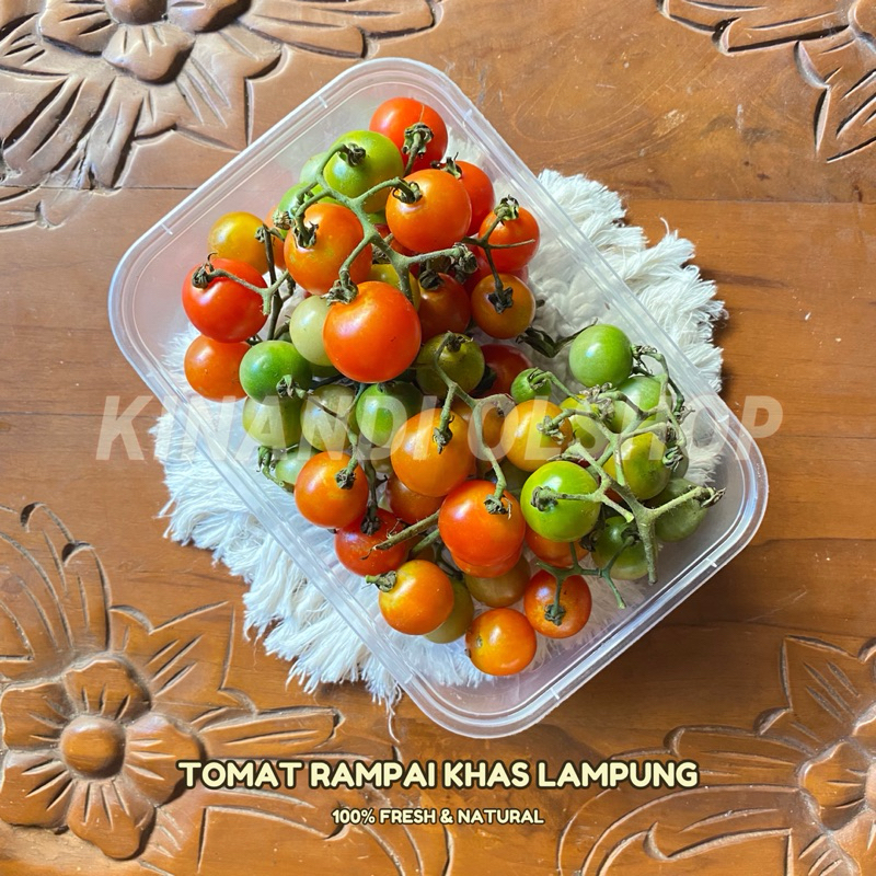 TOMAT RAMPAI KECIL SEGAR | BUAH TOMAT KECIL KHAS LAMPUNG (250g)