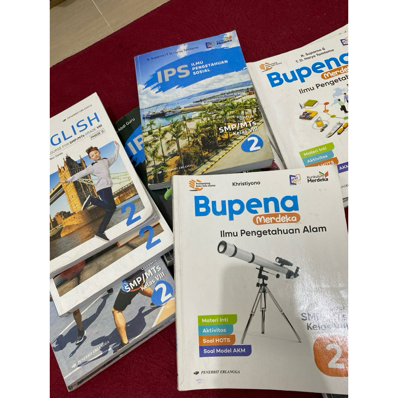Kurikulum Merdeka Kelas 8 Buku Penerbit Erlangga Preloved Layak Pakai
