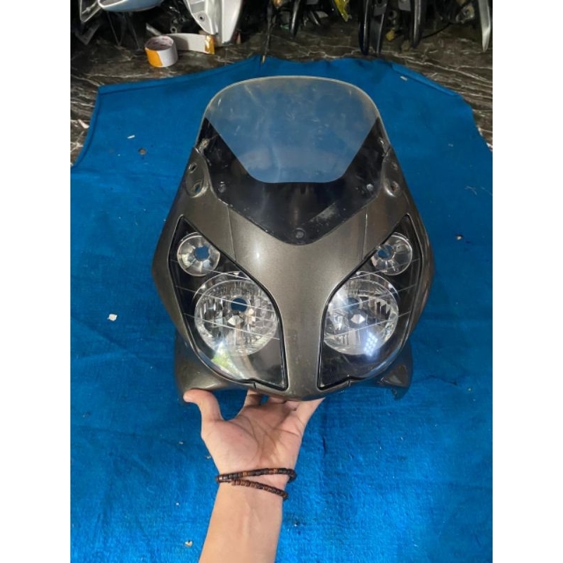Headlamp reflektor mika lampu depan fulset tameng kedok visor lampu depan honda cbr 150 r old karbu 