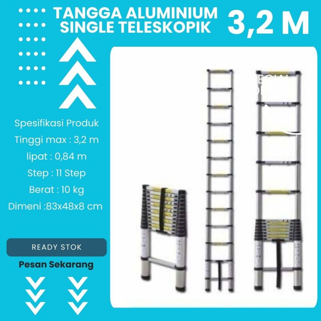 Tangga Teleskopik 3,2m Dalton