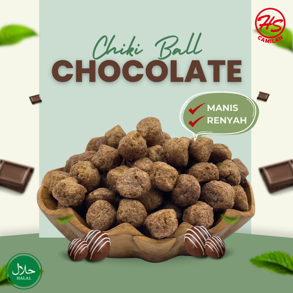 

CHIKI BALL COKLAT/ SNACK CAMILAN RASA CHOCOLATE/ SNACK MURAH KILOAN 200 GRAM