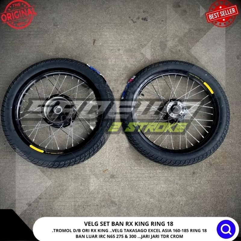 VELG VELK PELK SET BAN RX KING RX S RX K RING 18 160 DAN 185 TAKASAGO EXCEL ASIA DAN ROSSI GLOSY TIN