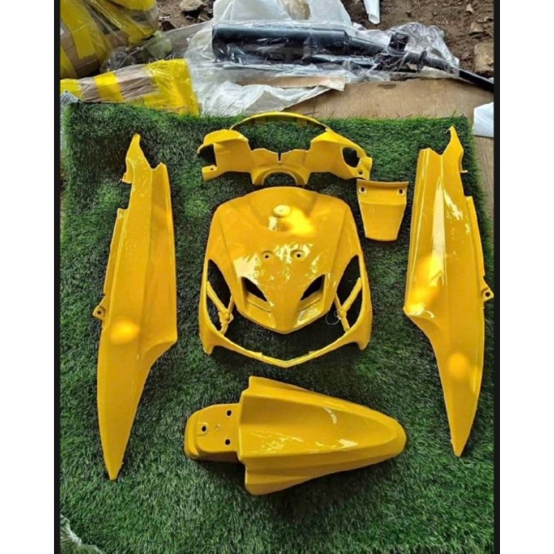 full body Alus Yamaha Mio smile warna kuning (custom)
