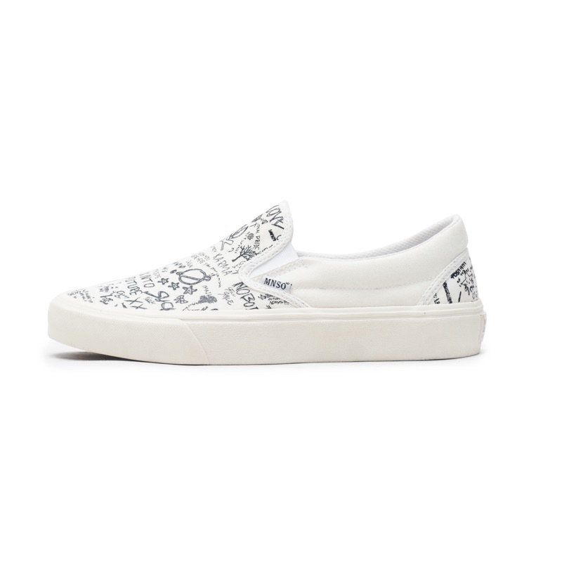 Minusone Footwear - Sepatu Slipon Riot offwhite