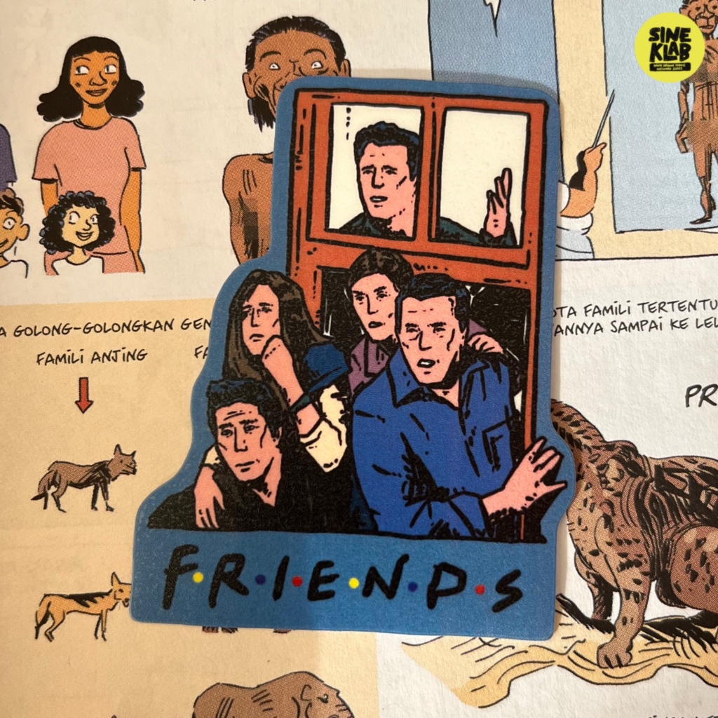 

sineklab - Sticker FRIENDS - Edisi Sticker Film / Movie / Cinema / Series / Sticker Laptop