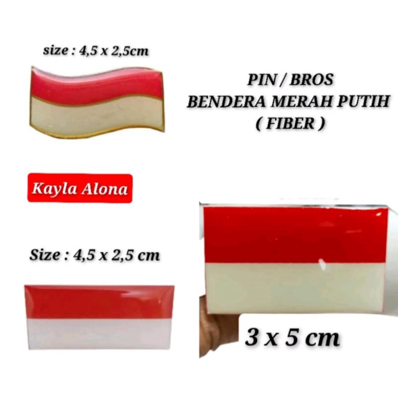 Pin Bendera Merah Putih Pin Bros Garuda Merah Putih Lapis Lycal Resin PENITI/MAGNET PREMIUM