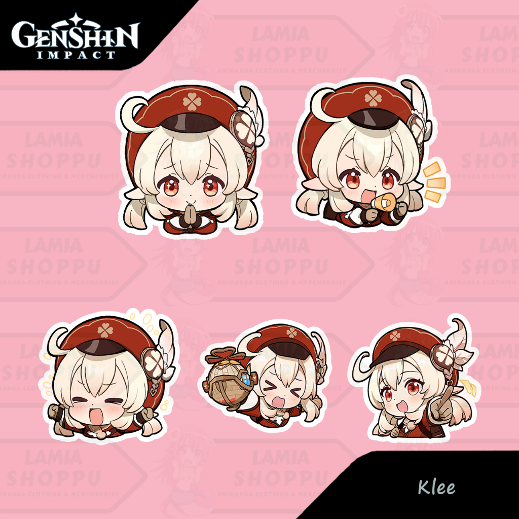 

Sticker Genshin Impact Klee | Sticker Klee Chibi