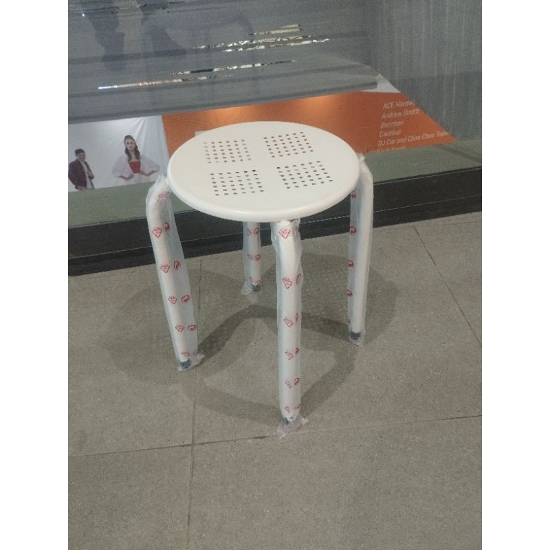 Bangku Informa Selma Ollie Putih white stool kursi besi bangku besi