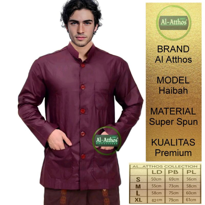 (MARON)baju muslim koko haibah AlAtthos