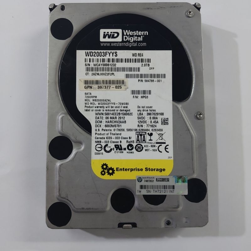 Hard Disk 3.5" WD Black 2Tb Sata - Hdd WD Blue WD Green 2Tb Hardisk Cctv Pc komputer Western Digital