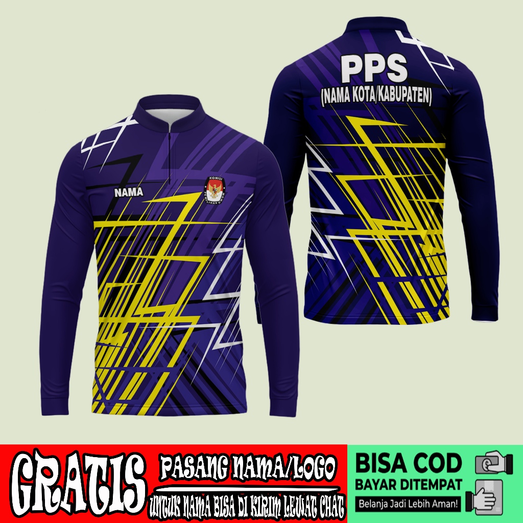 baju kaos pps pemilu 2024/kaos pps pilkada serentak 2024/baju sekretariat pps pemilu 2024 art 03