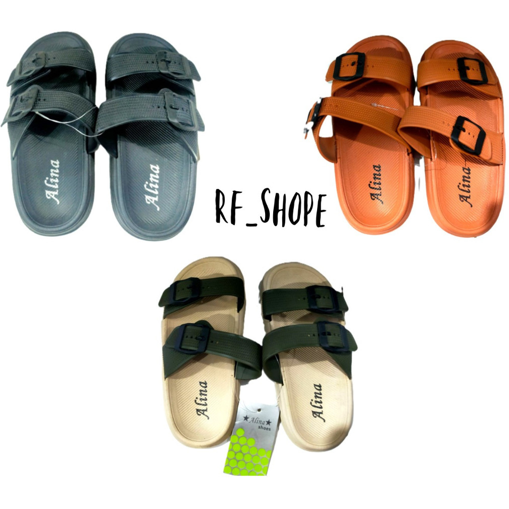 Sandal Anak Jelly Wanita/Pria Terbaru/ Sendal Selop Gesper Karet Cewek/Pria Kekinian/ Alina / Jelly 