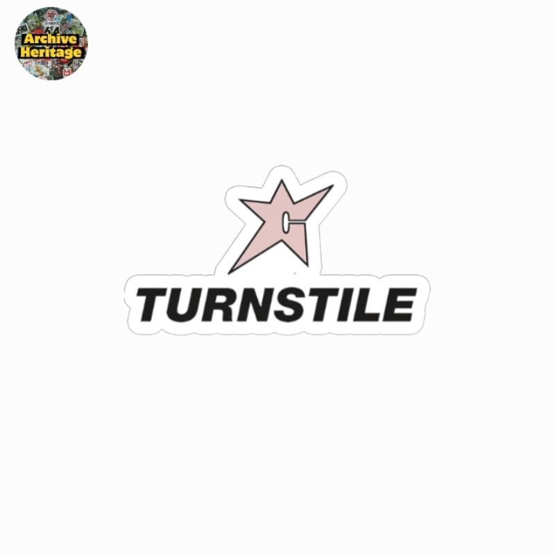 

sticker band Turnstile logo star hardcore punk stiker