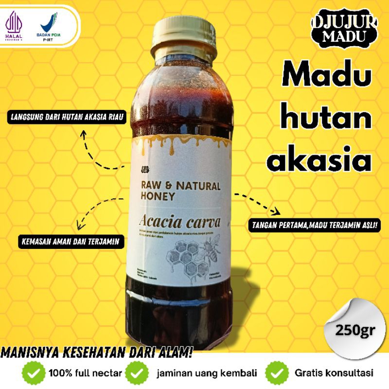 

madu asli | madu hutan akasia | full nectar | 250gr | by : DJUJUR MADU