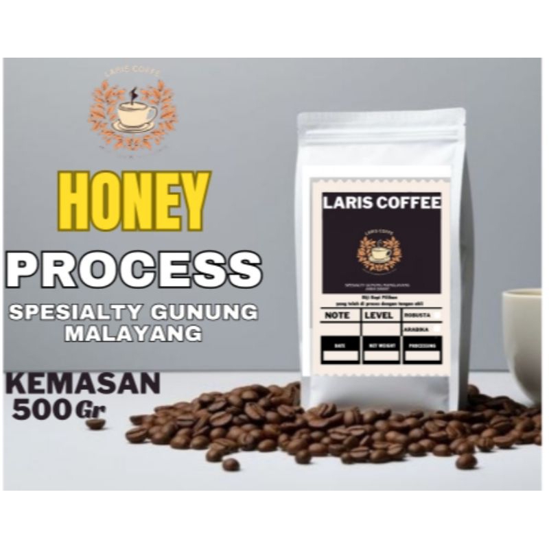 

kemasan 500gr honey process spesialty gunung malayang Jawa barat