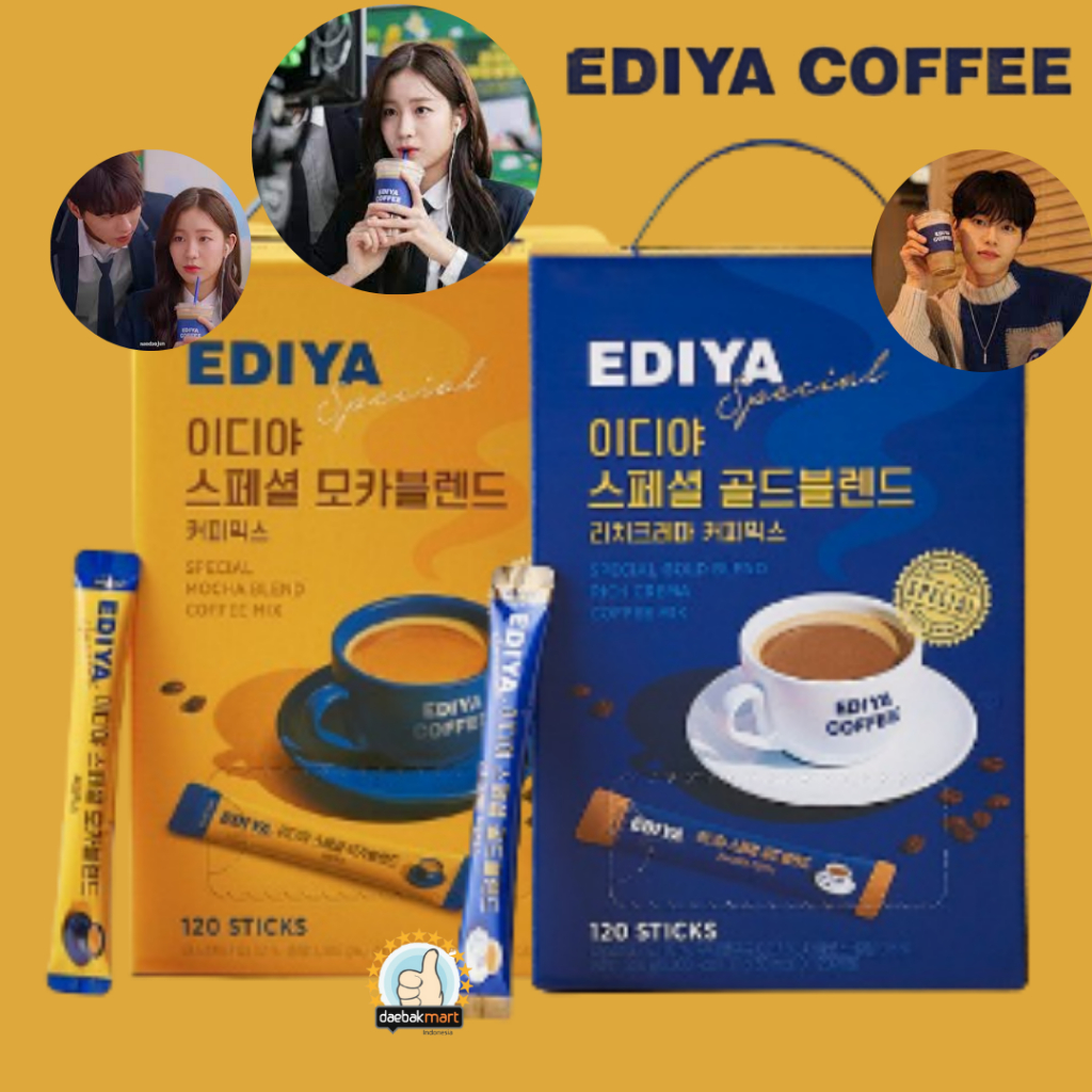 

Ediya Coffee Special Gold Blend Mix & Special Mocha Blend Mix 120stick