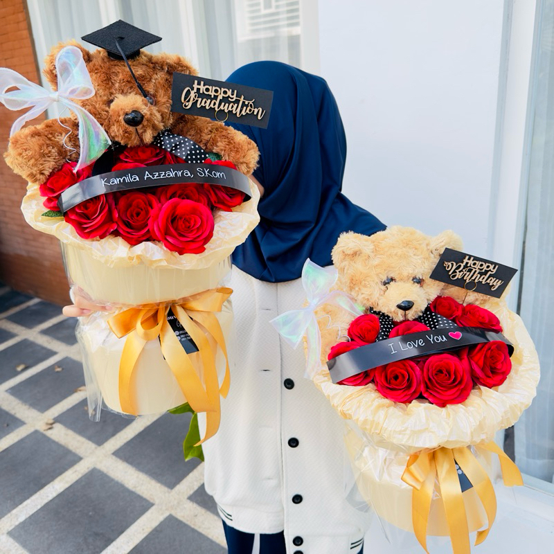 GRADUATION BOUQUET BUCKET BUNGA KOREA BUKET WISUDA