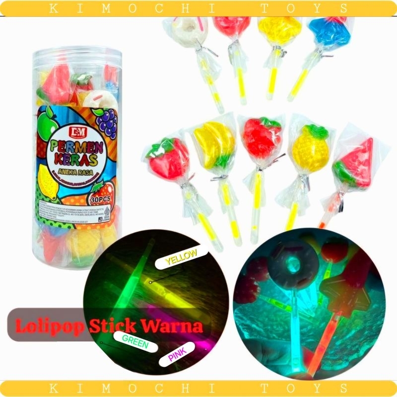 

Permen DSM Lollipop Light Stick Toples Isi 30 Lolipop Stik Warna Nyala Aneka Rasa