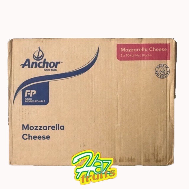 

Anchor Mozzarella Cheese / Anchor Keju Mozzarella Block - 20 KG