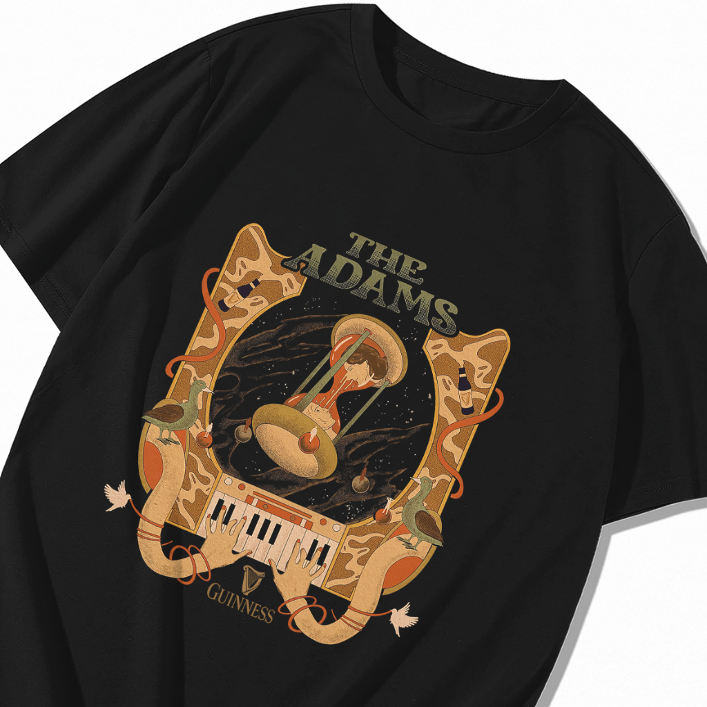 MORNING T-shirt THE ADAMS x GUINNESS Baju Kaos