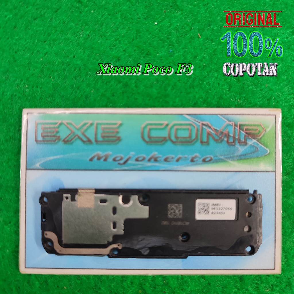 Xiaomi Poco F3 Speaker buzzer / spiker musik / tutup mesin bawah original copotan | eXe Comp