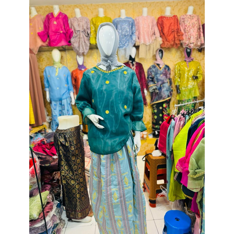 baju bodo modern organza khas Bugis makassar