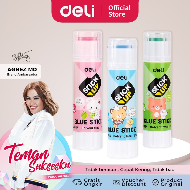 

Deli Lem Glue Stik Kinerja Perekat yang sangat kuat tidak beracun sesuai dengan EN-71 E7165A