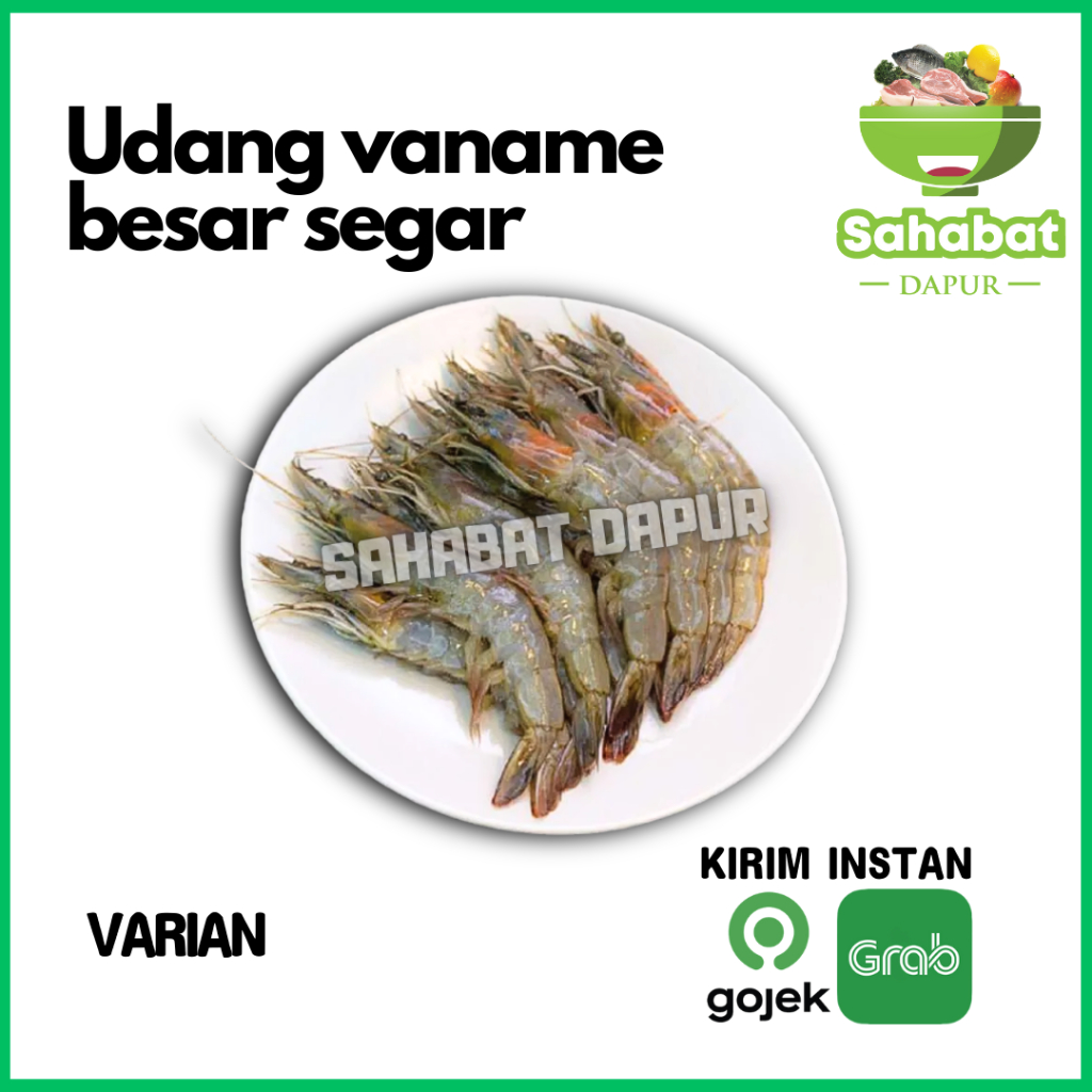 

Udang Vaname Besar / Udang Segar Ukuran Besar - Sahabatdapur