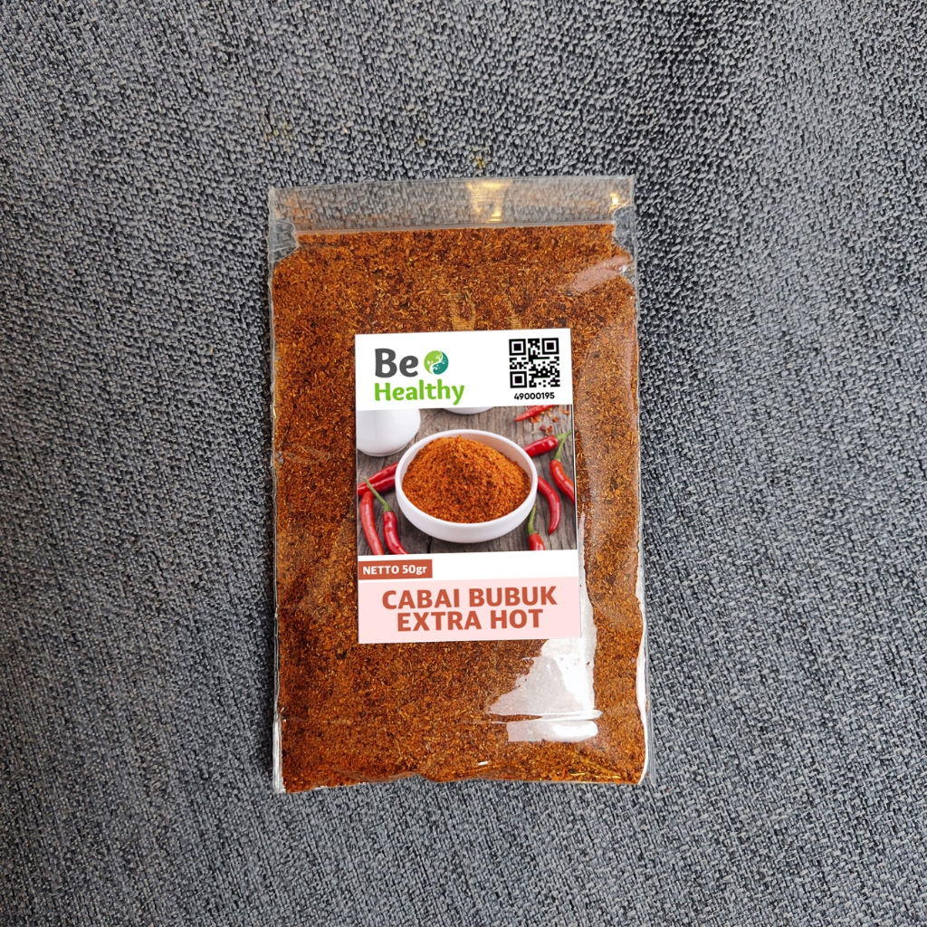 

Cabe Bubuk Super 50gr / Chili Powder Extra Hot / Bumbu Rempah Murni Alami- Be_Healthy