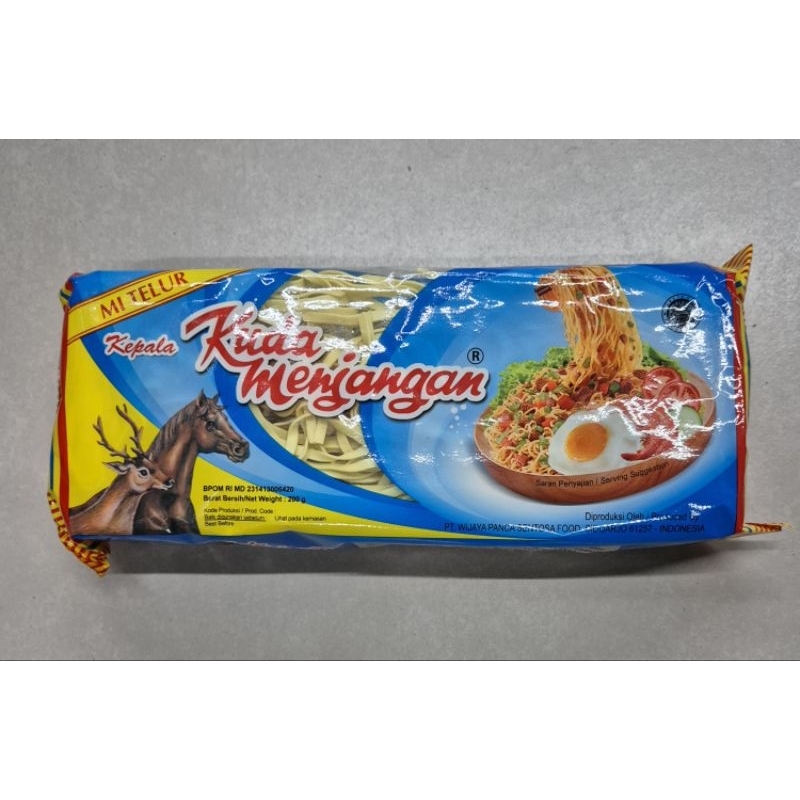 

Mie Telur Pipih KEPALA KUDA MENJANGAN Egg Noodle - HM, SI