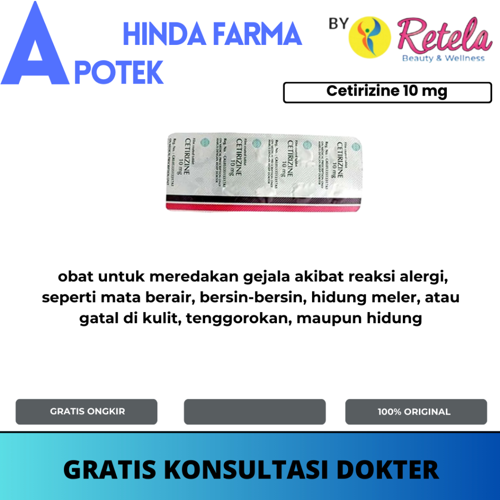 Cetirizine 10 mg 10 Tablet