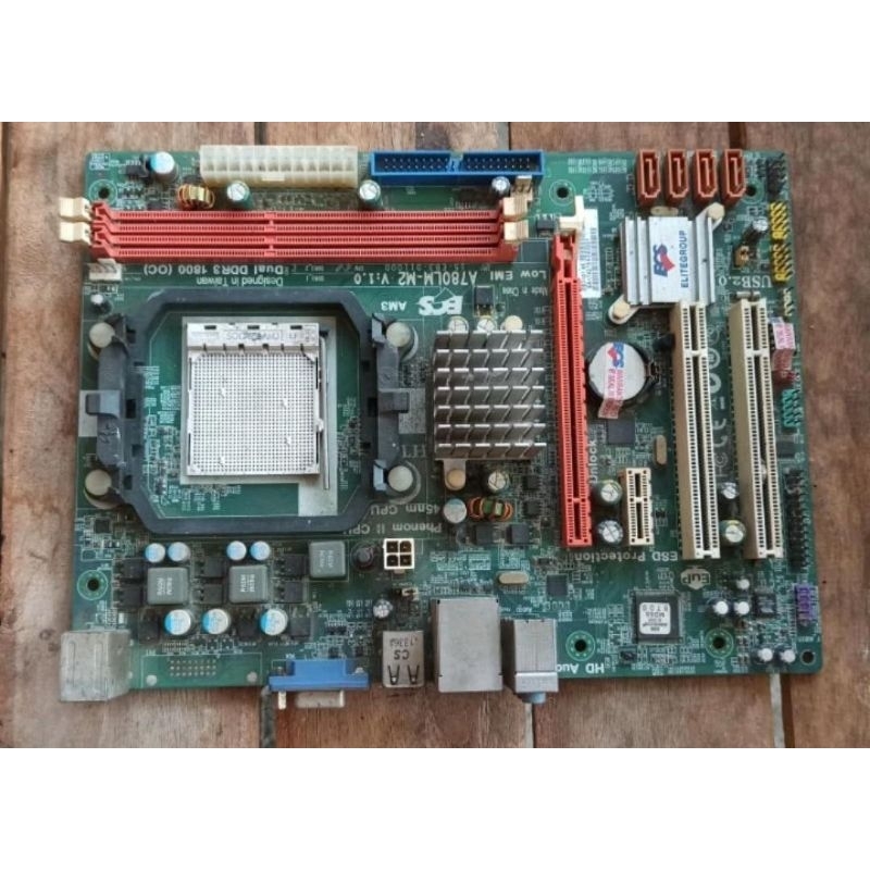 motherboard ECS AMD-AM3 tidak tampil