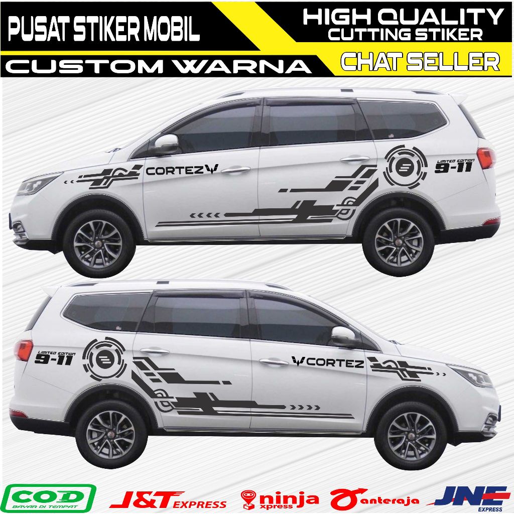 PROMO STICKER STIKER MOBIL Wuling Cortez STIKER ROBOT MINIMALIST MOBIL Wuling Cortez