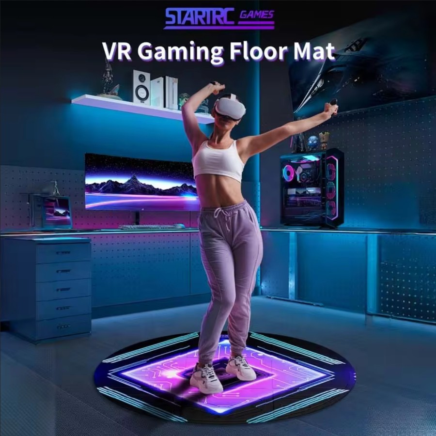 Startrc Super Soft Round VR Gaming Floor Mat Meta Quest 3 / 2 PSVR 2