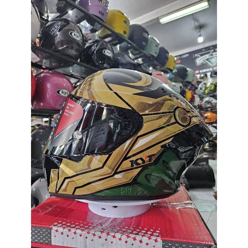 KYT HELM TT COURSE MARVEL LOKI BLACK GOLD | TTCOURSE DD-RING