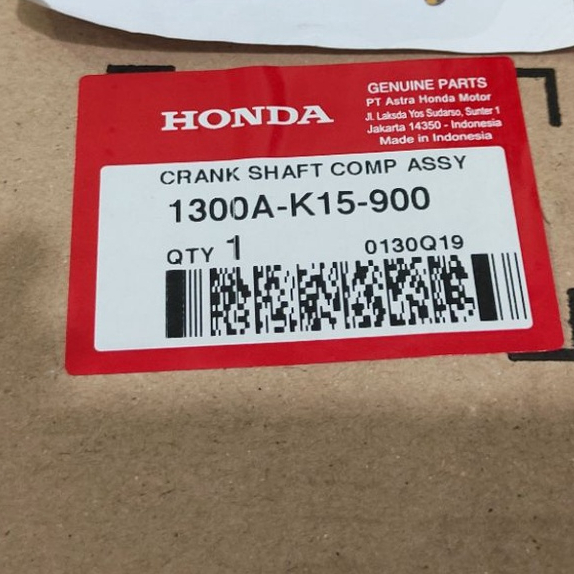 CRANKSHAFT ASSY/KRUK AS CB 150 R 1300A-K15-900