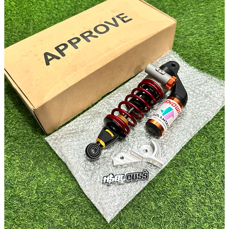 Shock showa cnc maroon anting bebek size 330mm include raiser anting bebek