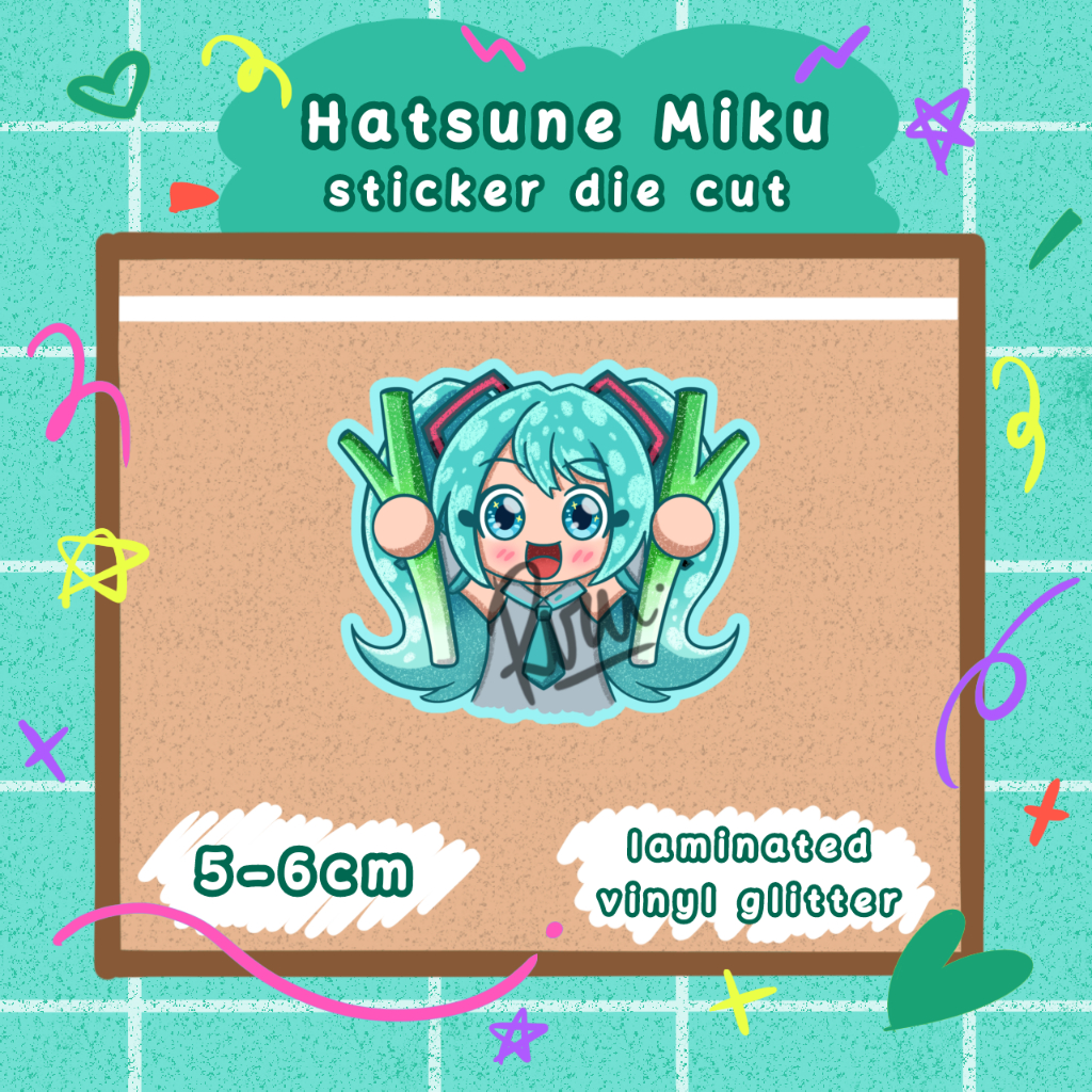 

Hatsune Miku die cut sticker
