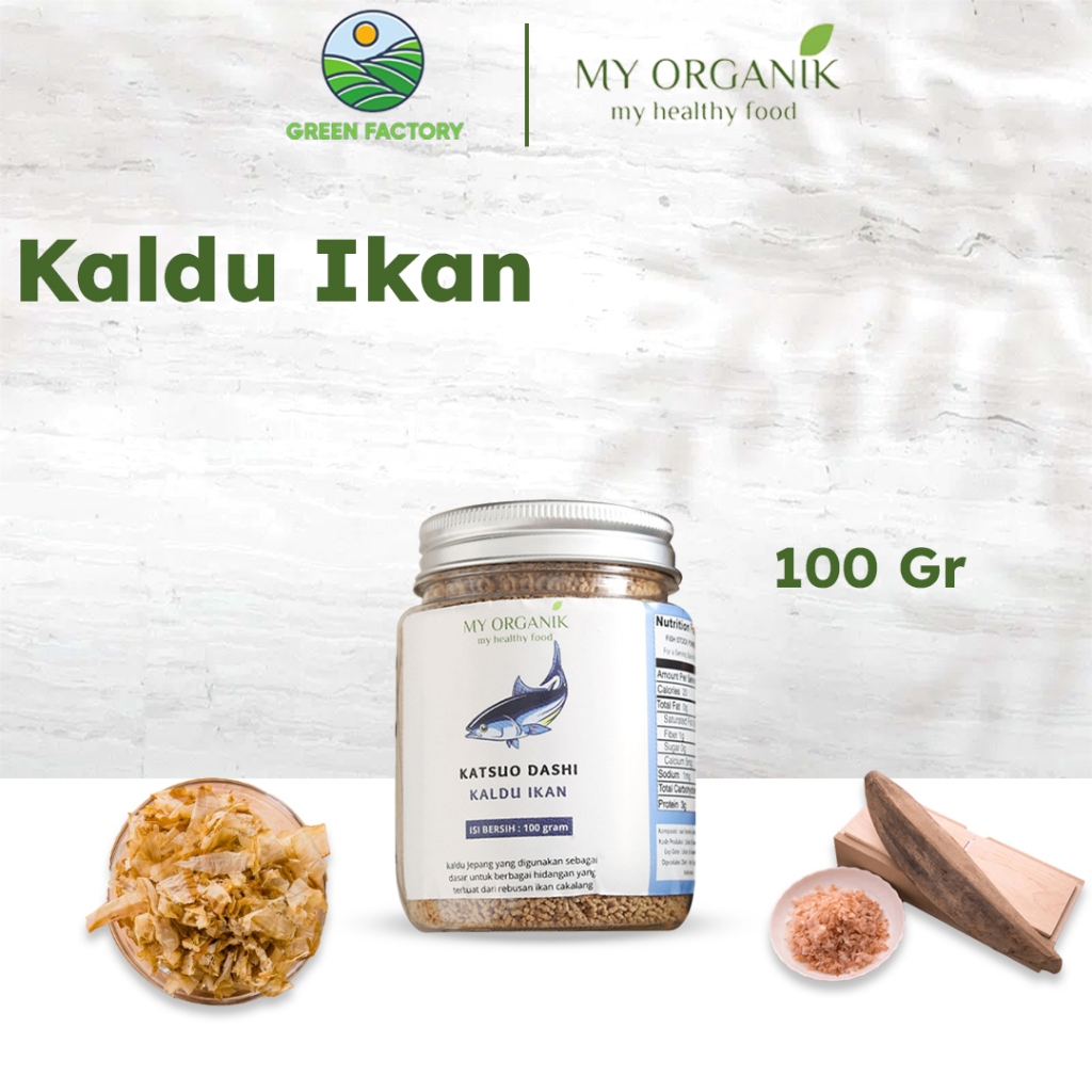 

My Organik Fish Stock Powder (NON MSG) / Kaldu Ikan Bubuk katsuodashi 100gr