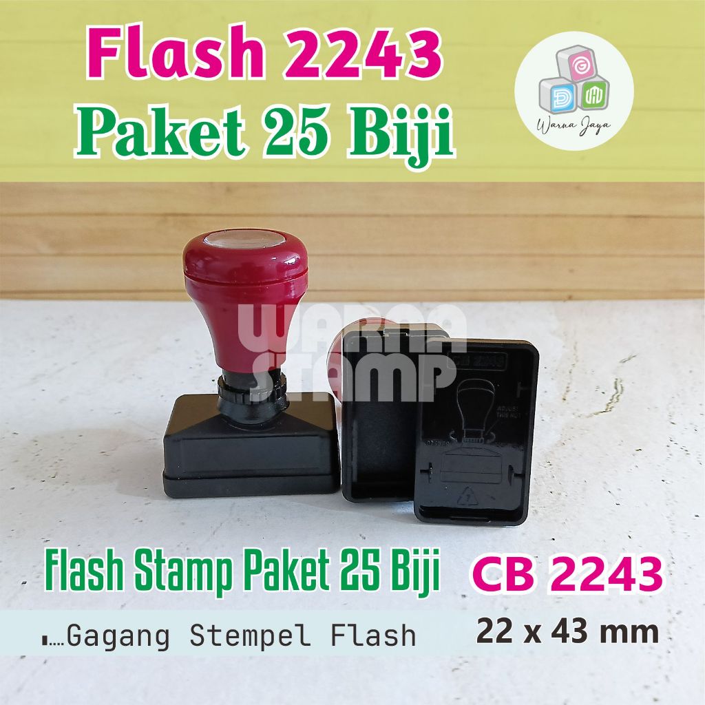 

Gagang Stempel Flash 2243 mm / Paket 25 Biji / Gagang Stamp Flash Persegi Panjang / Hanya Gagang Saja