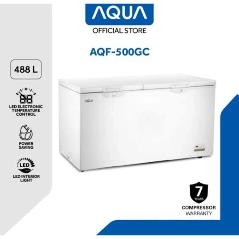 Chest Freezer Box AQUA 488 liter AQF-500 GC