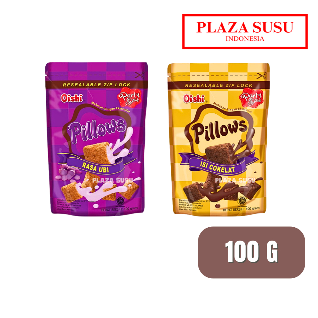 

MAKANAN RINGAN OISHI PILLOWS COKELAT OISHI RASA UBI 100 G