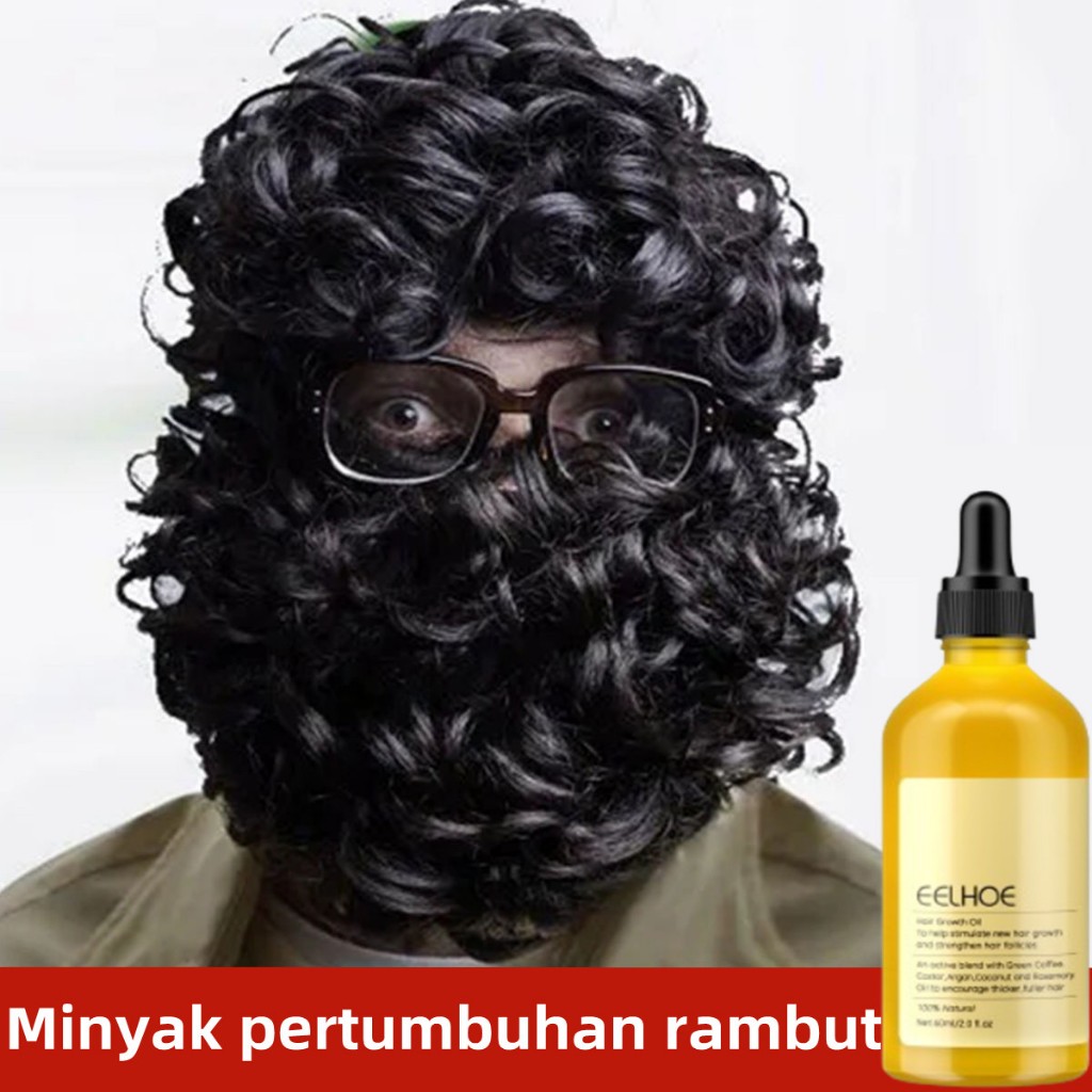 Hair Growth Oil Rosemary Oil Rambut Penumbuh Rambut 60ML Mencegah Rambut Rontok Perawatan yang efekt