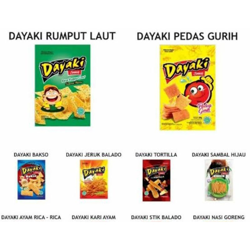 

Snack Dayaki Rumput Laut 18 Gram isi 10 Pcs