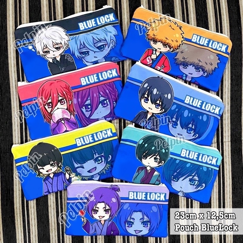 

pouch anime dompet / tempat pensil anime blue lock bluelock nagi rin chigiri bachira isagi reo